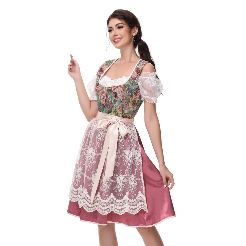 Womens Dirndl Dress Oktoberfest Costume Bavarian Carnival Halloween costume